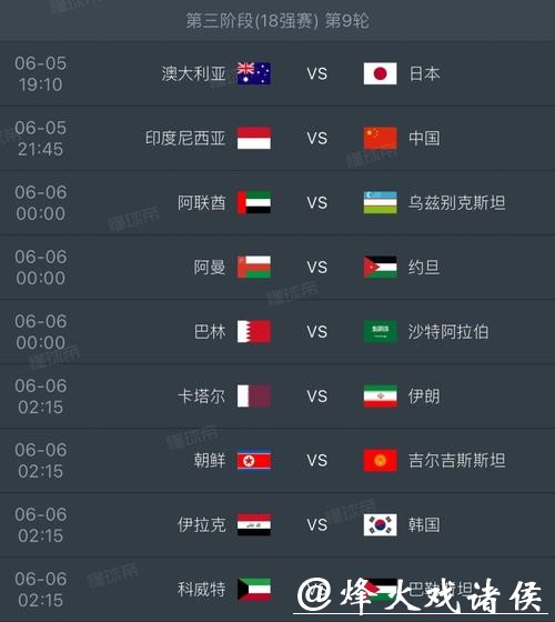 2026世界杯完整赛程全图解析